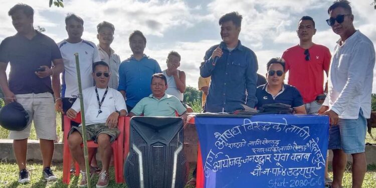 बसाहामा राँगाकप फुटबल प्रतियोगिता हुँदै