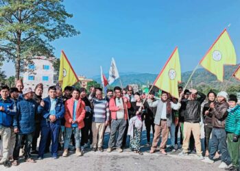 उदयपुरको बेलकामा पहिचानवादीहरु द्वारा चक्का जाम गरि शान्तिपूर्ण र्याली र कोण सभा।