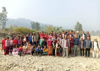 बेलका ८ सेतिखोलाको ढुङ्गा, गिट्टी बालुवा उत्खनन नगर्न बेलका सरकारलाई स्थानीयको अनुरोध।