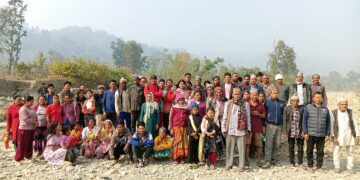 बेलका ८ सेतिखोलाको ढुङ्गा, गिट्टी बालुवा उत्खनन नगर्न बेलका सरकारलाई स्थानीयको अनुरोध।
