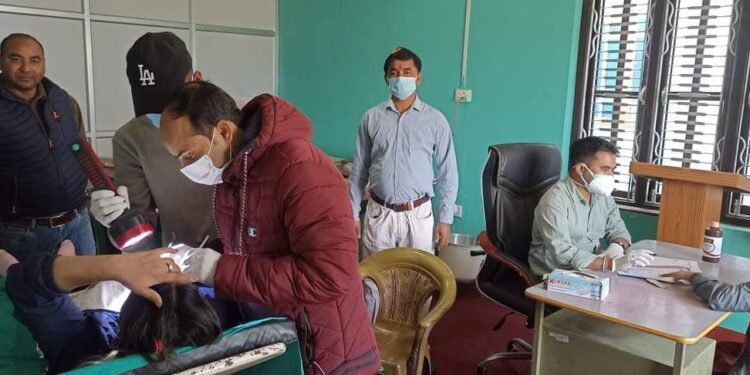 बेलकामा ३ दिने दन्त शिविर धमाधम संचालन हुदै।
