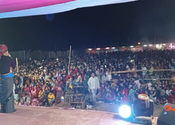 बेलका मिनि महोत्सवको अन्तिम दिनको भिड।