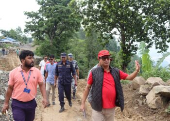 नगर प्रमुख अशोक कार्कीद्वारा बेलका ८,९,३,४,६,१,र २ को नगरस्तरिय गौरव आयोजनाहरुको अनुगमन