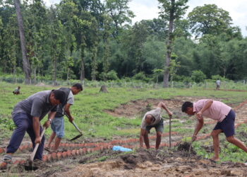 बेलकामा जनश्रमदान सुरु