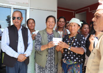 बेलका नगरपालिकामा १६१ अपाङ्गता भएका ब्यक्तिहरुलाइ सहायक सामग्री बितरण।