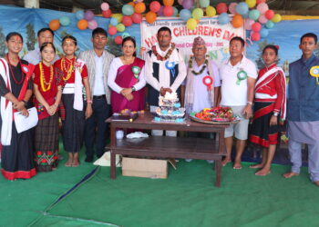 गौरी सुर्योदय इ. बो. स्कुलले भब्यताका साथ मनाए बाल दिवस।