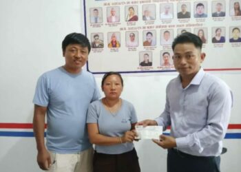 सन नेपाल लाइफ इन्स्योरेन्स गाइघाट शाखाद्वारा मृत्युदाबी भुक्तानी।