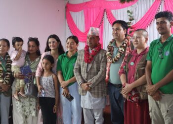 मानवसेवा आश्रमका टिमलाई बेलकामा स्वागत।