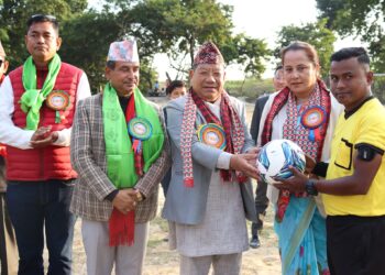 प्रथम मैनारानी गोल्डकपको भब्य उद्घाटन।