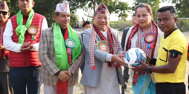 प्रथम मैनारानी गोल्डकपको भब्य उद्घाटन।