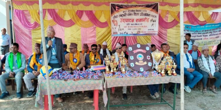 चौथो राष्ट्रपति रनिङ शिल्ड प्रतियोगिता २०८१ बेलकामा सुरु