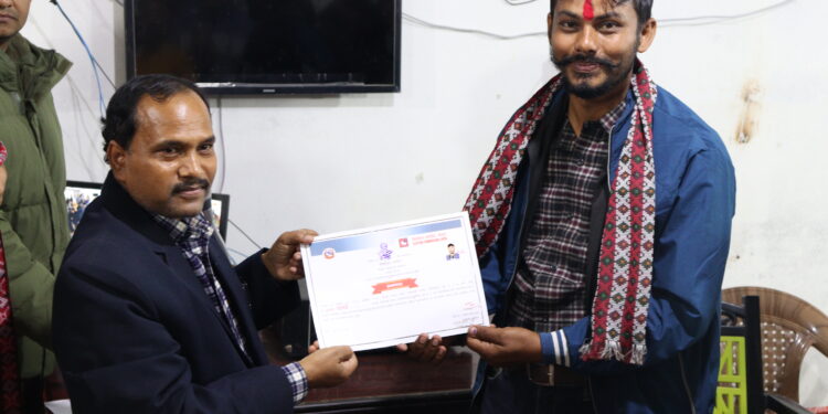 बेलका ९ को वडाध्यक्षमा माओवादीका भरत निर्वाचित