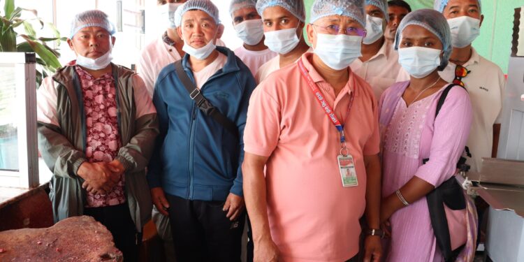 मासु काटेर बिक्री गर्ने व्यवसायीका लागि स्वच्छता सम्बन्धी तालिम