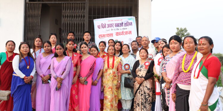 बेलकामा सन्चालित १० दिने अचार बनाउने तालिम सम्पन्न