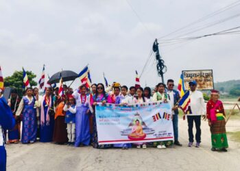 बेलकामा बुद्ध जयन्तीको अवसरमा टसि उर्गेन छोलेङ गुम्बाले शान्ति यार्ली