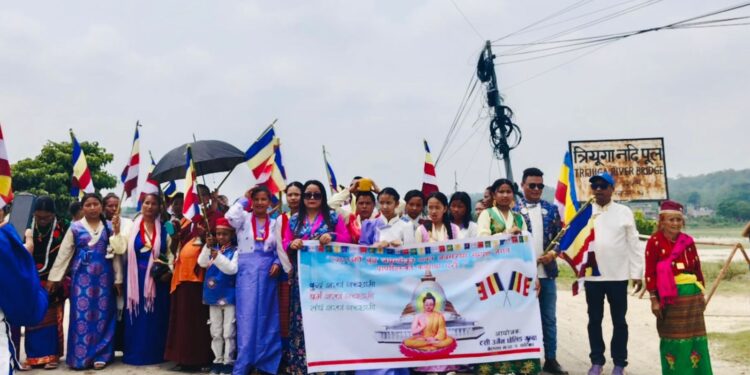 बेलकामा बुद्ध जयन्तीको अवसरमा टसि उर्गेन छोलेङ गुम्बाले शान्ति यार्ली
