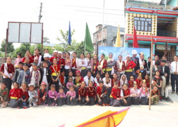 रामपुर पब्लिक एकेडमीमा साकेला नाच सम्बन्धि प्रशिक्षण