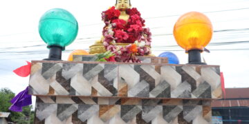 बेलकामा गौतम बुद्धको मूर्ति अनावरण