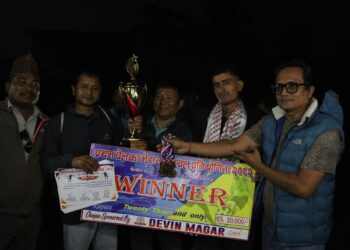 प्रथम बेलका भेट्रान फुटबल प्रतियोगिताको उपाधि मधेली भेट्रान FCलाई