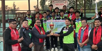 दोस्रो उप–मेयर कप जिल्ला स्तरीय पुरुष टि-२० क्रिकेट प्रतियोगिता २०८२ को उपाधी त्रियुगा नगरको टिमले उचाल्यो