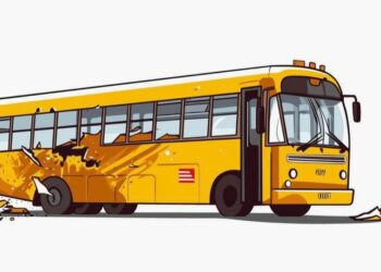 बेलकामा गुडीरहेको स्कुल बसबाट खस्दा ९ वर्षीय बालकको मृत्यु