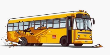 बेलकामा गुडीरहेको स्कुल बसबाट खस्दा ९ वर्षीय बालकको मृत्यु