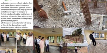 पुरन्दह विद्यालयको ढलान चर्किएपछि पुनः निर्माण सुरु