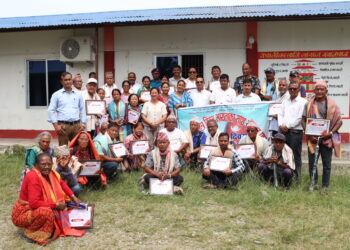 गणतन्त्र दिवसको अवसरमा बेलका वडा नम्बर ९ द्वारा ४० जना सम्मानित