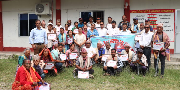 गणतन्त्र दिवसको अवसरमा बेलका वडा नम्बर ९ द्वारा ४० जना सम्मानित